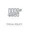 Fiscal policy linear icon. Modern outline Fiscal policy logo con