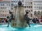 Fischbrunnen fountain in Marienplatz in Munich. Germany