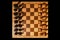 Fischer chess 960 with random placement of pieces on a chessboard, fischerandom or chess960