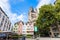 Fischmarkt square in Cologne city in september