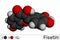 Fisetin molecule. It is plant flavonol from the flavonoid group of polyphenols. Molecular model