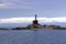 Fisgard Lighthouse and Juan De Fuca Strait Background Cloudscape