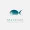 Fish abstract design logo template. Creative design concept. Seafood restaurant idea. Company logo design. Sea