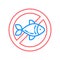 Fish allergy line color icon. Allergenic ingredient. Food intolerance. Sign for web page, mobile app, button, logo. Vector