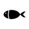Fish black and white logo