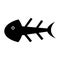 fish bone isolated icon