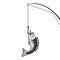 fish caught on fishing rod sketch vector