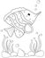 Fish coloring page