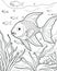 Fish coloring pages for small kids