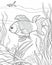 Fish coloring pages for small kids