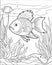 Fish coloring pages for small kids