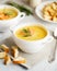 Fish cream soup with Salmon, cheese, Potatoes and herbs