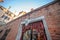 Fish eye view with facade of a shop typical Venetian