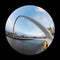 A Fish Eye View of the Gateshead Millennium Bridge