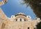 Fish-eye view of Hurva Synagogue in Jerusalem