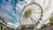 Fish eye view of the iconic Brighton wheel