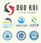 Fish farm logo collections.