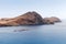 Fish farm sheds in bay of Ponta de Sao Laurenco