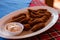 Fish Finger batter fry served with dipping sauce, Indian seafood starters