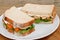 Fish Finger Sandwich on a plate