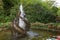 Fish fountain in Japanese Garden, Butchard Gardens, Victoria, Canada