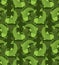 Fish green hunter pattern. Protective camouflage background. Military texture