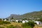 Fish Hoek residential neighborhood, a small sleepy holiday destination in Cape Town