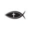 Fish icon, Christian Ichthys Fish symbol icon