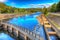 Fish ladder Pitlochry Scotland UK River Tummel in colourful hdr