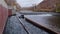 Fish ladder at water diversion dam