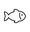 Fish line icon vector illustration eps 10 isolated