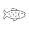 Fish linear icon