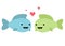 Fish in Love Illustration