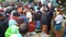 a fish market in Sri Lanka fishermen bring their catch by ship and sell fish sharks tuna and many other colorful fish