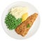 Fish, Mashed Potato & Peas