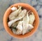 Fish maw in clear broth soup
