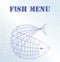 Fish menu card