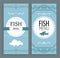 Fish Menu Set Restaurant Page with Dish and Price
