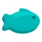 Fish mold icon, cartoon style