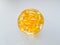 Fish oil capsules on a glass plate. A lot of vitamin omega 3 on a white background. Close-up, top view, high resolution product.