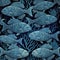 fish pattern dark blue colour 1