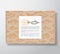 Fish Pattern Realistic Cardboard Box with Banner. Abstract Vector Packaging Design or Label. Modern Typography, Hand
