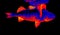Fish perch close-up in scientific high-tech thermal imager