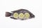 Fish, Platy mojarra, Nilotic tilapia, Chitralada tilapia on white background