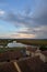 Fish pond and traditional fishing industry in Sardinia