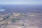 Fish river and agricultural area north of Mariental town in desert, Namibia