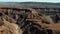 Fish River Canyon in Namibia, Africa Aerial Drone Shot. Landscape of the the Largest Canyon in Africa