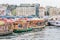 The Fish Sandwich Boats moored in Eminonu Pier