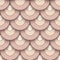 Fish scale seamless pattern, cutout paper background