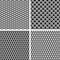 Fish scale seamless textures set.